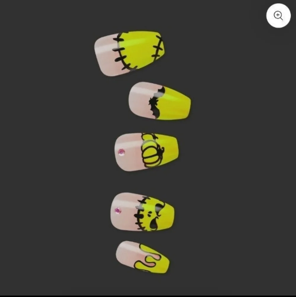 Kiss Impress Creepy Crawly Halloween Pumpkin Press on Nails Glow in the …